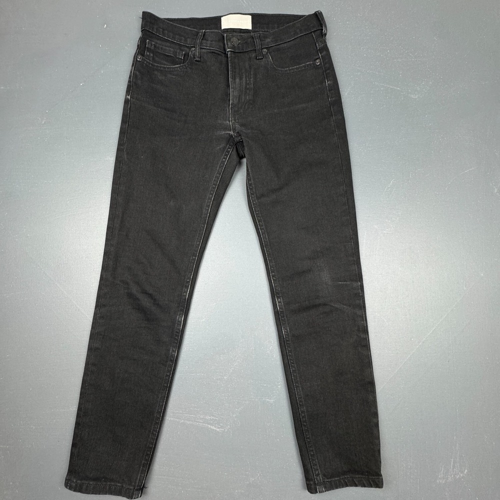 Everlane Women's 32 Black Slim Fit Denim Stretch Dark Wash Ankle Jeans Everyday
